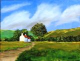 26 - View to the Hills - Acrylic - Margaret Cross.JPG